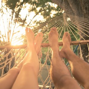 Relaxing in a Hammock